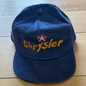 Retro Corduroy Chrysler Trucker Hat Like New
